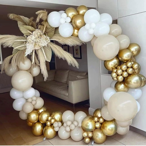 Does Not Apply White Gold Ballon Arch Kit-186pcs Cream Garland With Gold White Balloons For Bir Does Not Apply White Gold Ballon Arch Kit-186pcs Cream Garland With Gold White Balloons For Bir