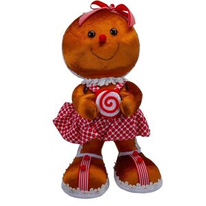 Vfm E-Store Christmas Gingerbread Woman Decoration 46cm X 24cm Red X 1 Vfm E-Store Christmas Gingerbread Woman Decoration 46cm X 24cm Red X 1