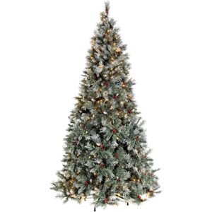 Werchristmas 5ft Scandinavian Blue Spruce Prelit Christmas Tree Pine Cone And Berries 200 Led Werchristmas 5ft Scandinavian Blue Spruce Prelit Christmas Tree Pine Cone And Berries 200 Led
