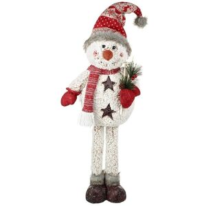 Heaven Sends Large Standing Snowman With Skis Novelty Christmas Decoration Heaven Sends Large Standing Snowman With Skis Novelty Christmas Decoration