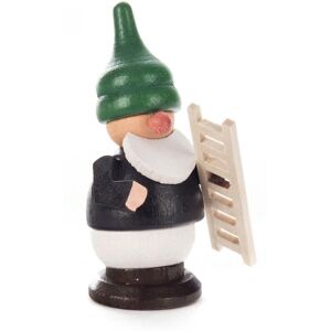 Spielwarenmacher Günther E.K. Minifigure Gnome With Ladder 3x6x3cm New Miniature Wood Art Christmas Figures Spielwarenmacher Günther E.K. Minifigure Gnome With Ladder 3x6x3cm New Miniature Wood Art Christmas Figures