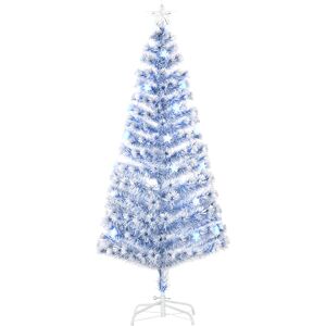 Artificial Fibre Optic Christmas Tree Seasonal Decoration W/ 26 Led Homcom Artificial Fibre Optic Christmas Tree Seasonal Decoration W/ 26 Led Homcom