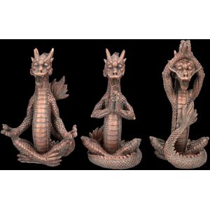 Chinese Dragon Figures - Meditation 3 Piece Set - Yoga Dragon Fantasy Decoration Chinese Dragon Figures - Meditation 3 Piece Set - Yoga Dragon Fantasy Decoration