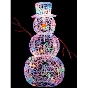 Premier Christmas 80 Led Indoor Outdoor Soft Acrylic Snowman 90cm - Multi Premier Christmas 80 Led Indoor Outdoor Soft Acrylic Snowman 90cm - Multi