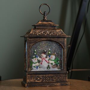 Samuel Alexander 28cm Bronze Light Up Snowman Water Spinner With Warm White Leds Timer Function Samuel Alexander 28cm Bronze Light Up Snowman Water Spinner With Warm White Leds Timer Function