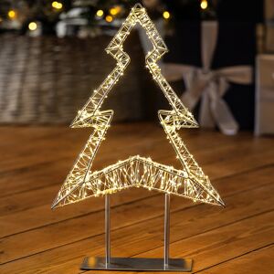Christow Light Up Christmas Tree Decoration 600 Warm White Micro Led Timer H45cm Christow Light Up Christmas Tree Decoration 600 Warm White Micro Led Timer H45cm