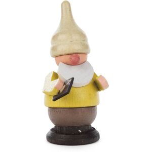 Spielwarenmacher Günther E.K. Miniature Figure Dwarf With Wishlist 3x5.5x2cm New Wooden Christmas Figurine Spielwarenmacher Günther E.K. Miniature Figure Dwarf With Wishlist 3x5.5x2cm New Wooden Christmas Figurine