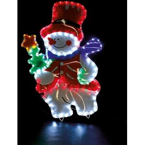 Garden Mile Christmas Snowman Rope Light Led Multicoloured Indoor Outdoor Decoration 84cm Garden Mile Christmas Snowman Rope Light Led Multicoloured Indoor Outdoor Decoration 84cm