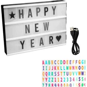 Sodial 4x(Cinema Light Box Personalized Neon Signs, Warm White Leds Lightbox With1515 Sodial 4x(Cinema Light Box Personalized Neon Signs, Warm White Leds Lightbox With1515