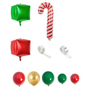 Sodial 5x(Christmas Balloon Arch Green Gold Red Box Candy Balloons Garland Cone1335 Sodial 5x(Christmas Balloon Arch Green Gold Red Box Candy Balloons Garland Cone1335