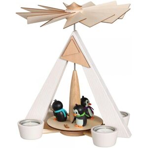 Erzgebirgische Volkskunst Drechslerei Schalling Tealight Pyramid Penguins Colorful Wxhxd 24.5x29x24.5cm New Wood Pyramid Erzgebirgische Volkskunst Drechslerei Schalling Tealight Pyramid Penguins Colorful Wxhxd 24.5x29x24.5cm New Wood Pyramid