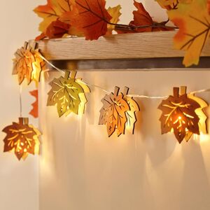 Branded Autumn Decor, Pre-Lit 3d Maple Leaves String Light,1.5m 10 Led Autumn Lights, Co Branded Autumn Decor, Pre-Lit 3d Maple Leaves String Light,1.5m 10 Led Autumn Lights, Co