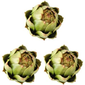 Sodial 3x(3-Pack Green Faux Artichokes - Artificial Vegetables And Fake Fruits5490 Sodial 3x(3-Pack Green Faux Artichokes - Artificial Vegetables And Fake Fruits5490