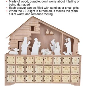 °led Light Calendar Wooden Desk Calendar Christmas Advent Calendar Ornament For °led Light Calendar Wooden Desk Calendar Christmas Advent Calendar Ornament For