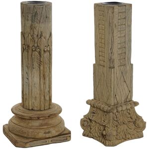 Decorative Figure Home Esprit Brown Column 30 X 30 X 75 Cm Decorative Figure Home Esprit Brown Column 30 X 30 X 75 Cm