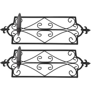 2x Wall Sconce Candle Holder Hanging Iron Wall Candle Sconce Holder Wall Decorat 2x Wall Sconce Candle Holder Hanging Iron Wall Candle Sconce Holder Wall Decorat