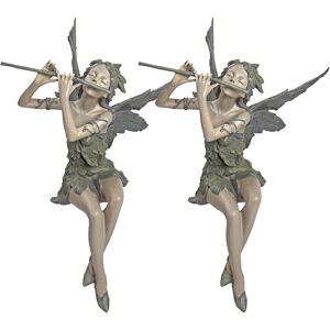 Sodial 5x(Flute Fairy Garden Courtyard Home Decoration Sculpture Resin Crafts Z7x8) Sodial 5x(Flute Fairy Garden Courtyard Home Decoration Sculpture Resin Crafts Z7x8)