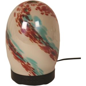 Aroma Essential Oil Diffuser Art Glass Led Colour Ultrasonic Cream Orange Blue Dots Aroma Essential Oil Diffuser Art Glass Led Colour Ultrasonic Cream Orange Blue Dots