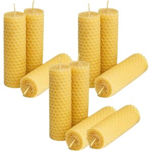 Sodial 5x(10 Pieces 100% Natural Beeswax Candle Making Kit, Honeycomb Texture Diy3728 Sodial 5x(10 Pieces 100% Natural Beeswax Candle Making Kit, Honeycomb Texture Diy3728