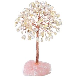 Sodial 3x(Rose Quartz Crystal Tree,Artificial Crystal And Healing Stone Tree8679 Sodial 3x(Rose Quartz Crystal Tree,Artificial Crystal And Healing Stone Tree8679
