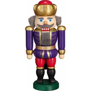 Seiffener Volkskunst German Nutcracker King Indigo-Raspberry, Height 20 Cm / 9 Inch, O.. Sv 11473 New Seiffener Volkskunst German Nutcracker King Indigo-Raspberry, Height 20 Cm / 9 Inch, O.. Sv 11473 New