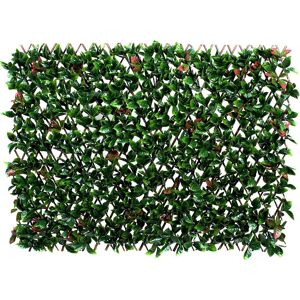 Greenbrokers Artificial Expanding Green Wall Willow Trellis Green & Red Leaf Foliage 1x2m Greenbrokers Artificial Expanding Green Wall Willow Trellis Green & Red Leaf Foliage 1x2m