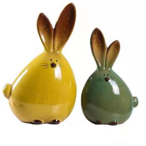 Sodial 2x(Ceramic Figurine Home Decor Furnishing Animal Statues Porcelain Modern6416 Sodial 2x(Ceramic Figurine Home Decor Furnishing Animal Statues Porcelain Modern6416