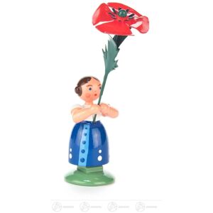 Großhandel Dregeno Easter & Spring Flower Girl With Poppy Flower H=approx 11 Cm New Erzgebirge Großhandel Dregeno Easter & Spring Flower Girl With Poppy Flower H=approx 11 Cm New Erzgebirge