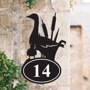 Black Country Metal Works New Black Duck Iron House Number Sign Black Country Metal Works New Black Duck Iron House Number Sign