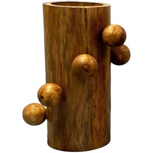 ESPRIT Brown Mango Wood Vase - Vase Balls ESPRIT Brown Mango Wood Vase - Vase Balls
