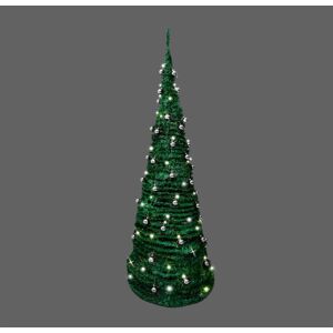 Shatchi 5ft Pop Up Christmas Tree Pre Lit Battery Operated Led Silver Baubles Xmas Decor Shatchi 5ft Pop Up Christmas Tree Pre Lit Battery Operated Led Silver Baubles Xmas Decor