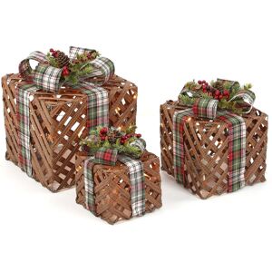 Taylor 3x Christmas Gift Boxes Decoration Led Light Up Presents Parcels Xmas Decor Home Taylor 3x Christmas Gift Boxes Decoration Led Light Up Presents Parcels Xmas Decor Home