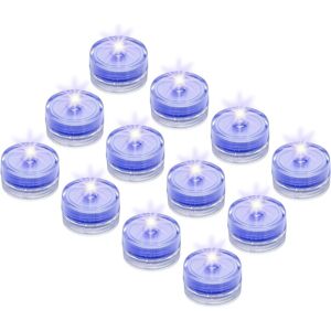 Sourcing Map Submersible Bright Led Tea Light, Blue Waterproof Flameless Candle Sourcing Map Submersible Bright Led Tea Light, Blue Waterproof Flameless Candle