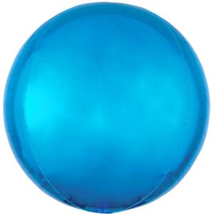 Anagram Comes Inflated Metallic Bright Blue Orbz Globe Sphere Helium Party Balloon 16in Anagram Comes Inflated Metallic Bright Blue Orbz Globe Sphere Helium Party Balloon 16in