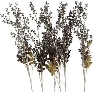 Leaf Artificial Foliage Dark Berry Stem 85cm Pack Of 6 Leaf Artificial Foliage Dark Berry Stem 85cm Pack Of 6