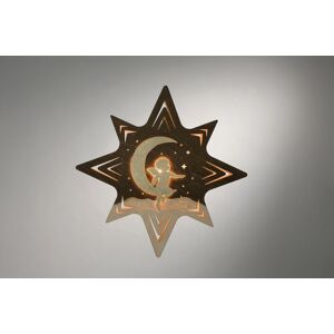 Weigla Günter Gläser Leuchtenherstellung Window Picture Angel On Moon Height Approx 30 Cm New Picture Christmas Star Weigla Günter Gläser Leuchtenherstellung Window Picture Angel On Moon Height Approx 30 Cm New Picture Christmas Star