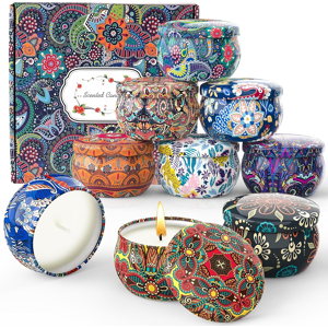 Does Not Apply Scented Candles Gifts For Women, 9 Pack Christmas Candles Gift Set, Natural Soy Does Not Apply Scented Candles Gifts For Women, 9 Pack Christmas Candles Gift Set, Natural Soy