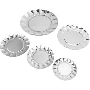 Hg 5pcs Food Plate Set Stainless Steel Plate 13cm 15cm 16.5cm 20cm 25cm Spit Bon Hg 5pcs Food Plate Set Stainless Steel Plate 13cm 15cm 16.5cm 20cm 25cm Spit Bon