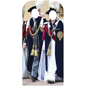 King Charles Iii And Queen Camilla Royal Order Of The Garter Cardboard Stand In King Charles Iii And Queen Camilla Royal Order Of The Garter Cardboard Stand In