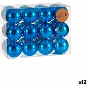 Krist+ Blue Plastic Christmas Baubles - Christmas Baubles Krist+ Blue Plastic Christmas Baubles - Christmas Baubles