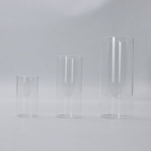 Glasseam Hurricane Candle Holder Glass Cylinder:3pcs/set Clear Flower Vase For Tea Light Glasseam Hurricane Candle Holder Glass Cylinder:3pcs/set Clear Flower Vase For Tea Light