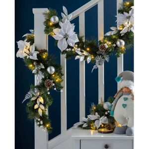 Does Not Apply Festive Garland With Warm White Led Lights Christmas Xmas Decoration Indoor Does Not Apply Festive Garland With Warm White Led Lights Christmas Xmas Decoration Indoor