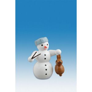 Kde-Kunstgewerbliche Drechslerei Ellmann Wooden Figure Christmas Snowman With Rabbit Height Approx 6.5 Cm New Erzgebirge Kde-Kunstgewerbliche Drechslerei Ellmann Wooden Figure Christmas Snowman With Rabbit Height Approx 6.5 Cm New Erzgebirge