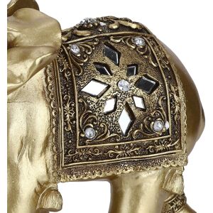 Golden Resin Elegant Elephant Statue Figurine Crafts Feng Shui Ornaments For Golden Resin Elegant Elephant Statue Figurine Crafts Feng Shui Ornaments For