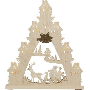 WEIGLA Wooden Christmas Topper - Erzgebirge Style, Beige WEIGLA Wooden Christmas Topper - Erzgebirge Style, Beige