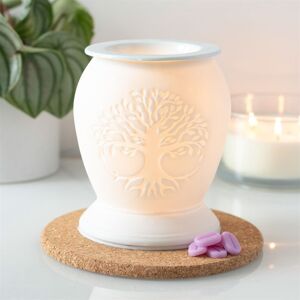 Something Different Tree Of Life White Ceramic Electric Oil Burner And Wax Warmer Something Different Tree Of Life White Ceramic Electric Oil Burner And Wax Warmer