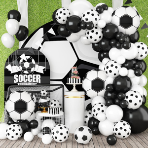 Does Not Apply Football Balloon Arch Garland Kit, 5/10/12/18 Inch Black White Balloons Decorati Does Not Apply Football Balloon Arch Garland Kit, 5/10/12/18 Inch Black White Balloons Decorati