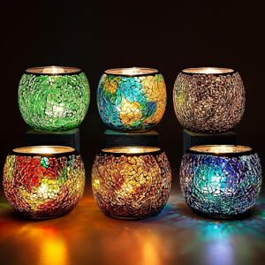 Larcenciel Mosaic Glass Candle Holder/tea Light Holder/vase/pen Holder, Romanti Larcenciel Mosaic Glass Candle Holder/tea Light Holder/vase/pen Holder, Romanti