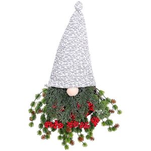 Sodial 3x(Festive Wreath Wearing Christmas Decorations With Red Berries Decor For2835 Sodial 3x(Festive Wreath Wearing Christmas Decorations With Red Berries Decor For2835