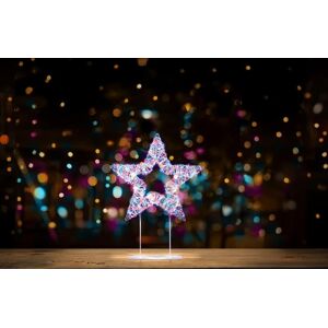 Christmas Crackers Xmas Table Top Star 45cm White With 720 Rainbow Leds Xmas Decoration Christmas Christmas Crackers Xmas Table Top Star 45cm White With 720 Rainbow Leds Xmas Decoration Christmas
